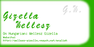 gizella wellesz business card